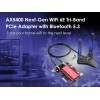 Universal PCIE WiFi-6E Tri-band WiFi Card 5400Mbps WiFi Network Card