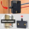 2Pcs Black Cabinet Lamp Switch, 12V 24V 110V Automatic Door