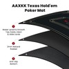 AAXKK 47 x 27 Small Black Texas Hold'em Poker Mat