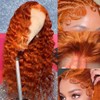 Bilisar 30 Inch Ginger Wig Human Hair 13x6 Deep Wave