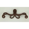 Brown Cast Iron Octopus Drawer or Cabinet Door Pulls Set
