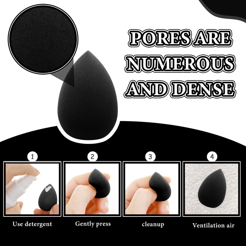 WLLHYF Mini Makeup Sponge Blender 6 Pieces Beauty Sponge Blender