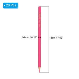 PATIKIL Pink Colored Pencils Set,20 Pcs Oil Color Pencils Wooden Coloring Drawing Pencil for Artists Art Painting