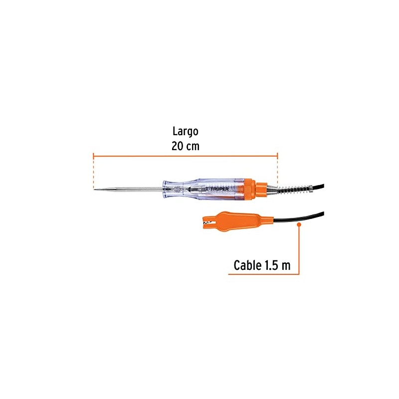 Truper Circuit Tester with Crocodile Clip #13985