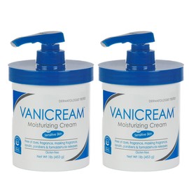 Vanicream Moisturizing Cream For Senstive Skin with Pump 16.0 Oz (Pack of 2)