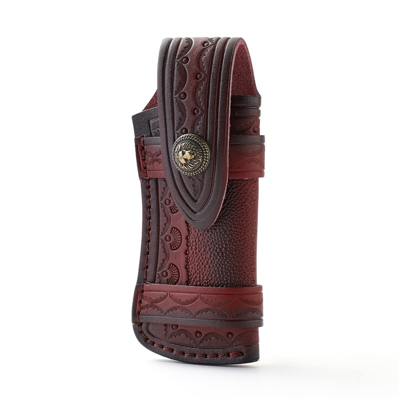 Leather Pocket Knife Pouch with 5 "Folding Knife Holster with