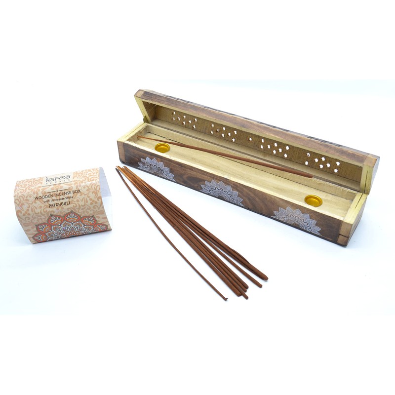 (Patchouli) Patchouli, XXL Large Incense Box with 10 Sticks, Aroma
