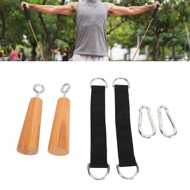 Wooden Pull Up Grips Wooden Finger Strength Trainer Home Gym