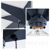 VILUXY Flush Mount Ceiling Light, Black Star Light Fixtures Ceiling