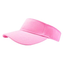 1 Piece of Pink Sun Visor Hat Adjustable Sport Visors for Women and Men (One Size)
