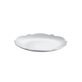 Alessi, Dressed en plein air MW72/5 W Melamine Dessert Plate with Relief Decoration, White