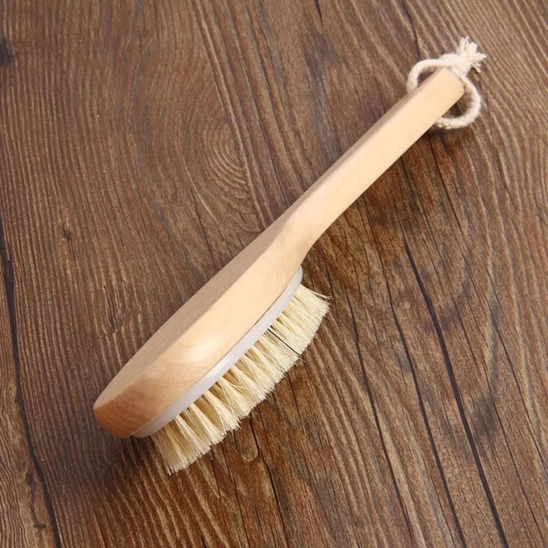 Cepillo Corporal de Bambú para Exfoliación en Seco y Masaje