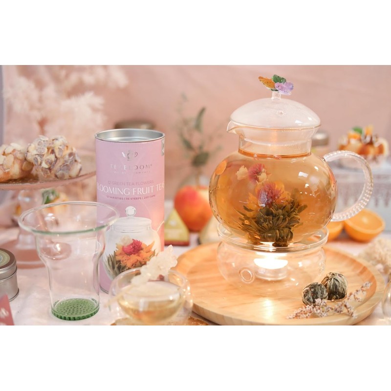 Té Floreciente 12 sabores de frutas – Bolas artesanales que
