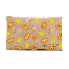SoYoung No-Sweat Ice Pack for Lunch Boxes, Papaya Party