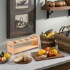 Pssopp Oil Bottle Rack, Wooden Kitchen Organizer Shelf Rack with