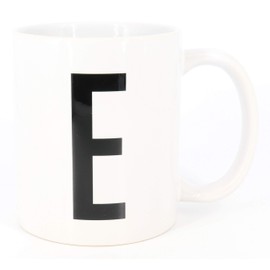 Deqosy PicsonPaper Letter Cup E Cup with Letters, Alphabet as Coffee Cup Letter Cup (Letter E)