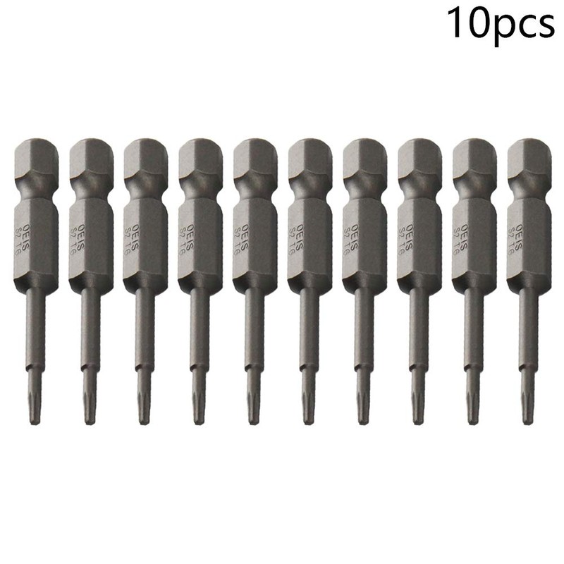 Utoolmart T6 Magnetic Torx Screwdriver Bits, 1/4" Hex Shank 2"