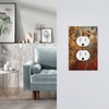 Burnt Red/Orange/Brown Copper Rust Metal Rusty 1 Gang Receptacle Duplex