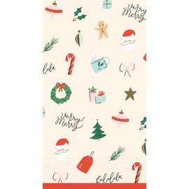 Christmas Guest Towels 30 Count - Merry & Sweet Design - 3-Ply Hand Towels - 2 Packs of 15CT