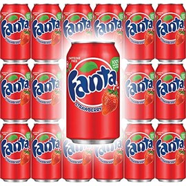 Fanta Strawberry Soda, 12 Fl Oz Cans (Pack of 18, Total of 216 Fl Oz)