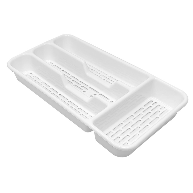 PLASTIFIC Large CUTLERY TRAY Utensils Spoon Fork Holder Flatware Organiser