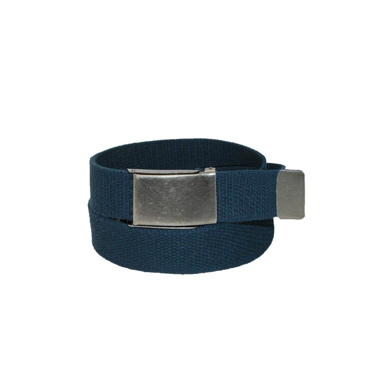 CTM® - Cinturón de tela para hombre con hebilla abatible