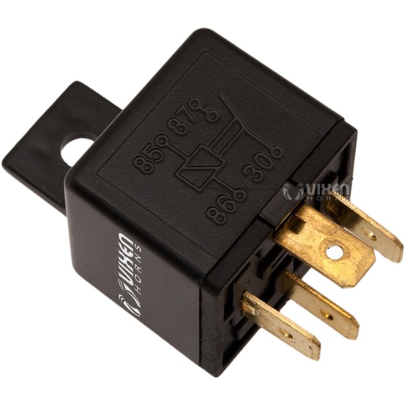 Vixen Horns 4-PIN Horn Relay 30A/12V with 4-PIN Pre-Wired Quick