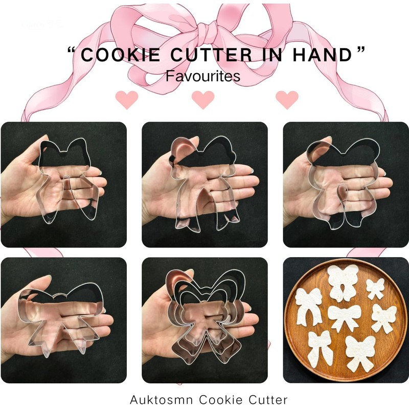 Autumn cookie cutter set (bow set)