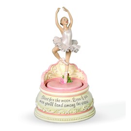 Joseph's Studio by Roman - Musical Ballerina Figure, Ballet Collection, 7.25" H, Resin and Stone, Decoration, Collection, Durable, Long Lasting, Collectible