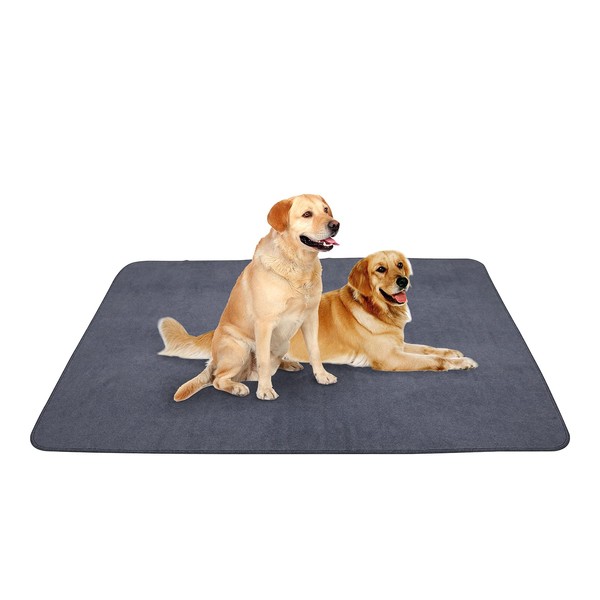 Peepeego Non-Slip Dog Pads Extra Large 72" x 72", Washable Puppy Pads with Fast Absorbent, Reusable, Waterproof for Training, Whelping, Housebreaking, Incontinence, for Playpen