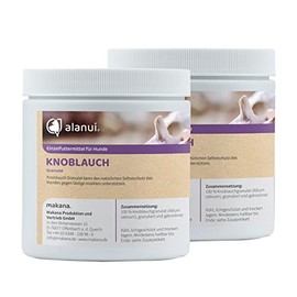 Alanui 2 x 250g Tin Food Grade Garlic Granules for Dogs