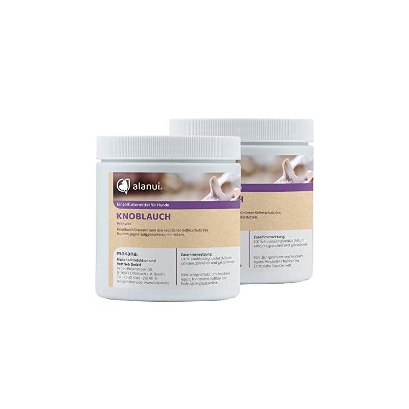 Alanui 2 x 250g Tin Food Grade Garlic Granules for