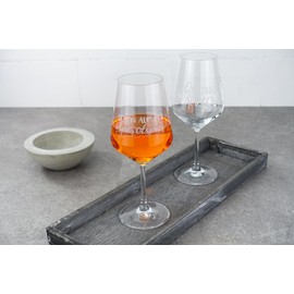 Garage-SixtySix Stemmed Glass with Funny Sayings | Engraved | Holy Aperoli | Anonymous Aperolic | and Many More