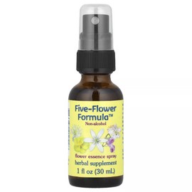 Flower Essence Services Five-Flower Formula Flower Essence Spray Alcohol-Free,