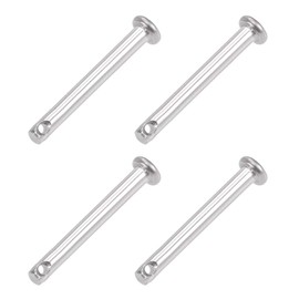 sourcing map Fork Bolts Single Hole Flat Head 304 Stainless Steel Link Hinge Pin 3 mm x 25 mm Pack of 4