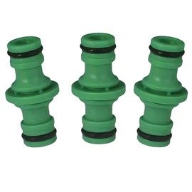 Double Yang Hose Connector, Hose End Connector, Garden Hose Connector Extender, Used to Connect Hoses and Garden Irrigation (Green)
