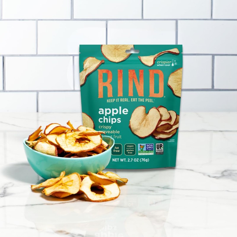 RIND Snacks | Unsweetened Apple Chips | 100% Sweet Fuji
