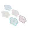 5pcs Nail Art Palette High Transparency Double Sided Thick Flower
