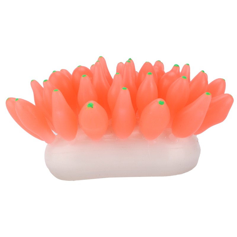 Aquarium Artificial Silicone Decoration Fish Tank Simulation Silicone Coral OrnamentRed