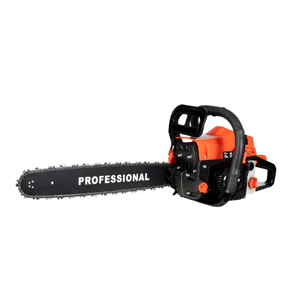 FiueStur 58cc Gas Chainsaw 20 Inch Professional Grade Low Vibration