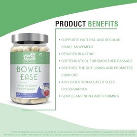 iMeMyself Bowel Ease – 30 Plant-Based Capsules | Gentle Bowel Support with Herbal Extracts & Vitamins