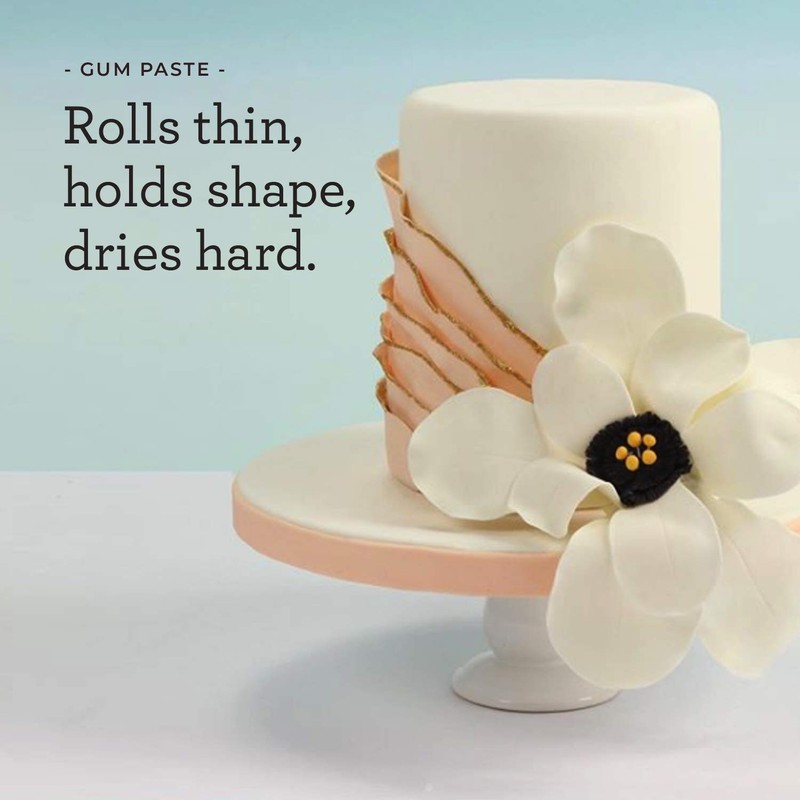 Satin Ice White Gum Paste, 4.4 Ounces