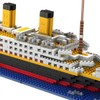 FULHOLPE Technik Titanic Building Blocks Kit, 1860 Clamping Blocks, Micro