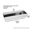 14" Drywall Mud Pan Heli-Arc Welded Stainless Steel [ Fitted