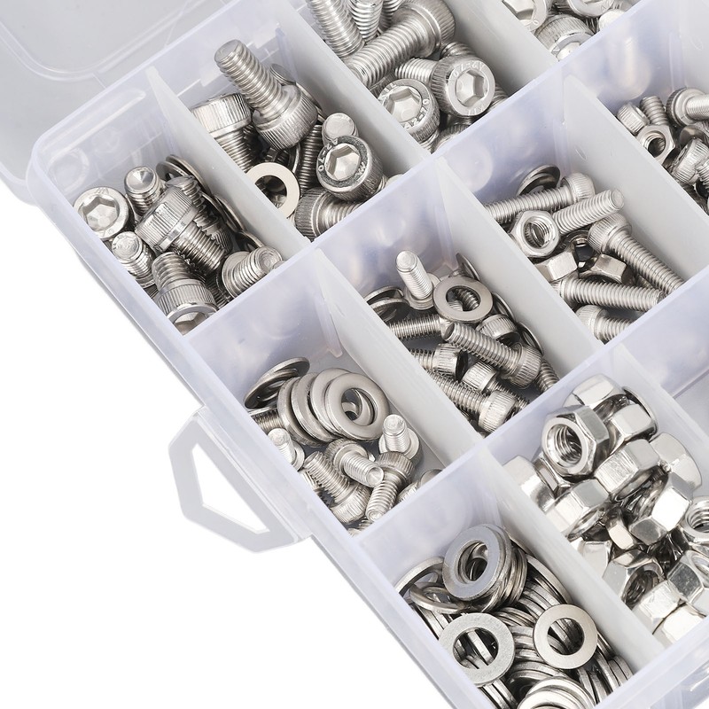 520Pcs Bolts Nuts Assortment Kit Metric M3 M4 M5 M6