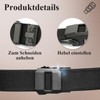 Prizmxed Men's ratchet belt, continuously adjustable braided belt with quick