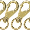 Faneta 3-1/4 inch Solid Brass Swivel Snap Hooks Clips with