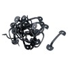 Antrader Mini Cabinet Hardware Handle Pulls, Black, Approx. 2" (50mm)