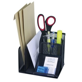 Wedo 065501 Office Pen Holder Black Wire Mesh
