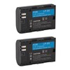 2pcs Camera Battery 2750mAh 7.2V for LP E6 E6N R5